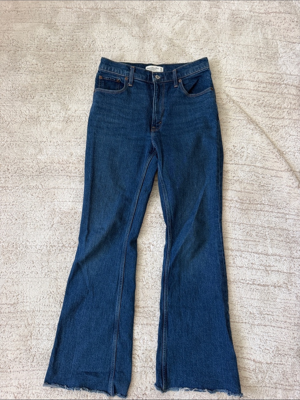 Abercrombie & Fitch The Vintage Flare High Rise Women's Flare Jeans Blue